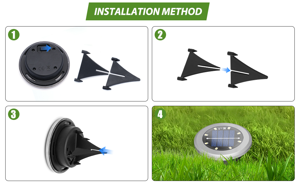 12 Paquetes Luces Solares LED Exterior Jardin