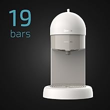 cafetera espresso con 19 bares
