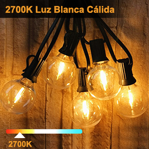 bombilla solar exterior luz calida