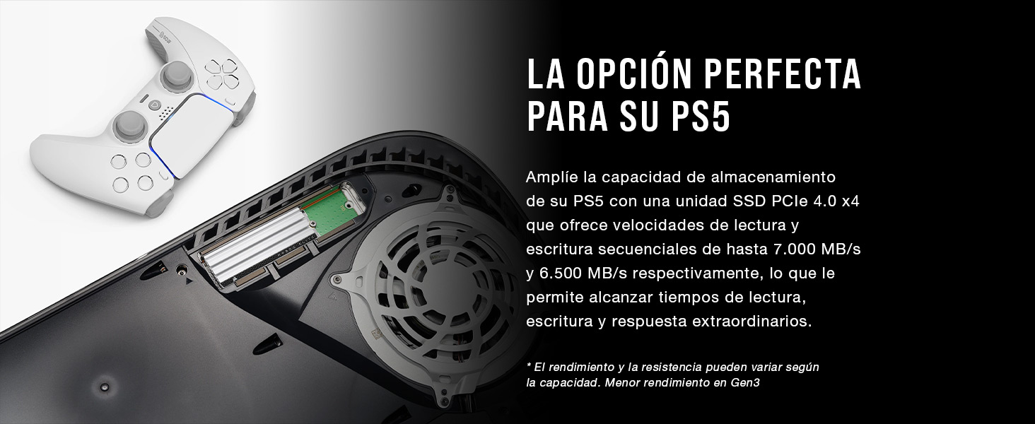PCIe 4.0, m.2 ssd, almacenamiento ps5, nvme ssd para ps5