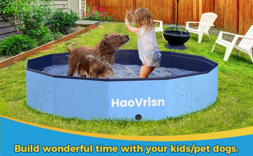 HaoVrisn Piscina para perros grandes y pequeños