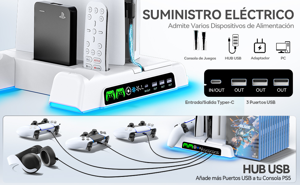 Soporte para PS5 y PS5 Slim