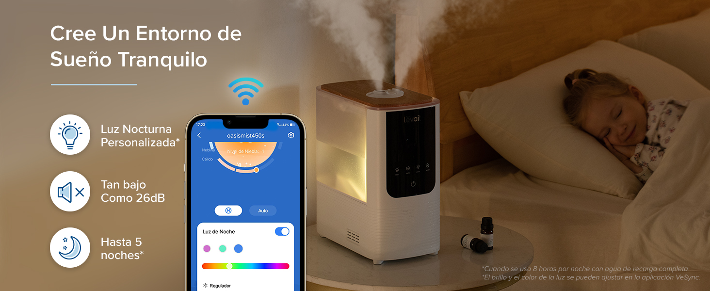 cree un entorne de sueño tranquilo