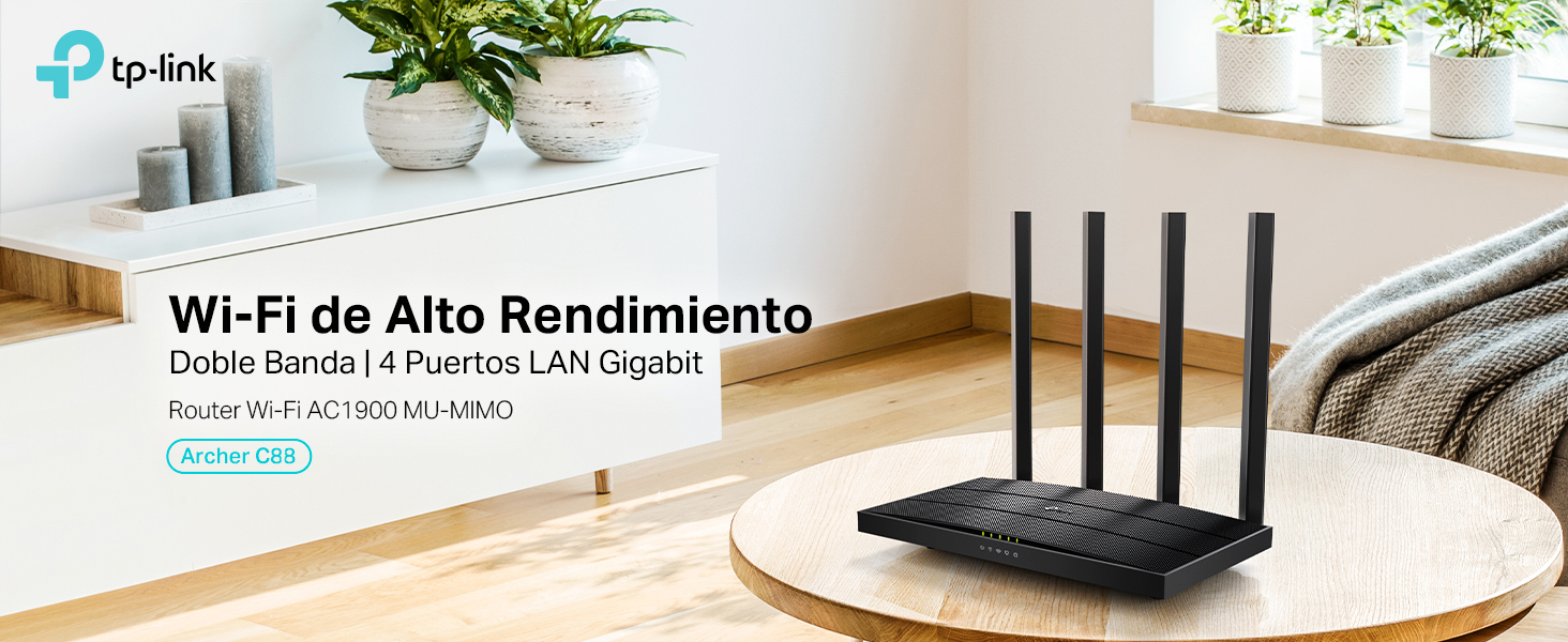 Archer C88 - Router Wi-Fi Doble Banda AC1900
