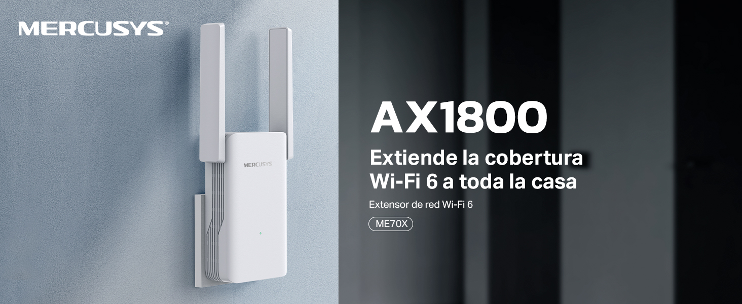 Extensor de red Wi-Fi 6 Mercusys ME70X