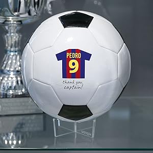 Balon futbol personalizado regalo original madrid barcelona cristiano messi