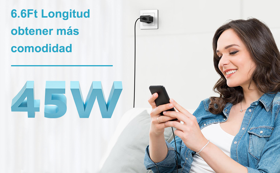 45W USB C Cargador Rapido Samsung