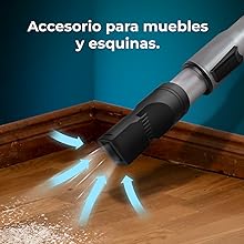 aspiradora trineo sin bolsa con cable aspirador 2 litros capacidad accesorios compacto ligero 20kPa