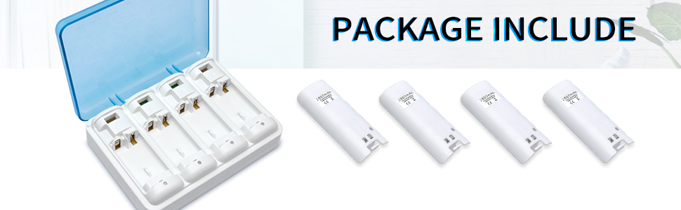 baterías recargables wii