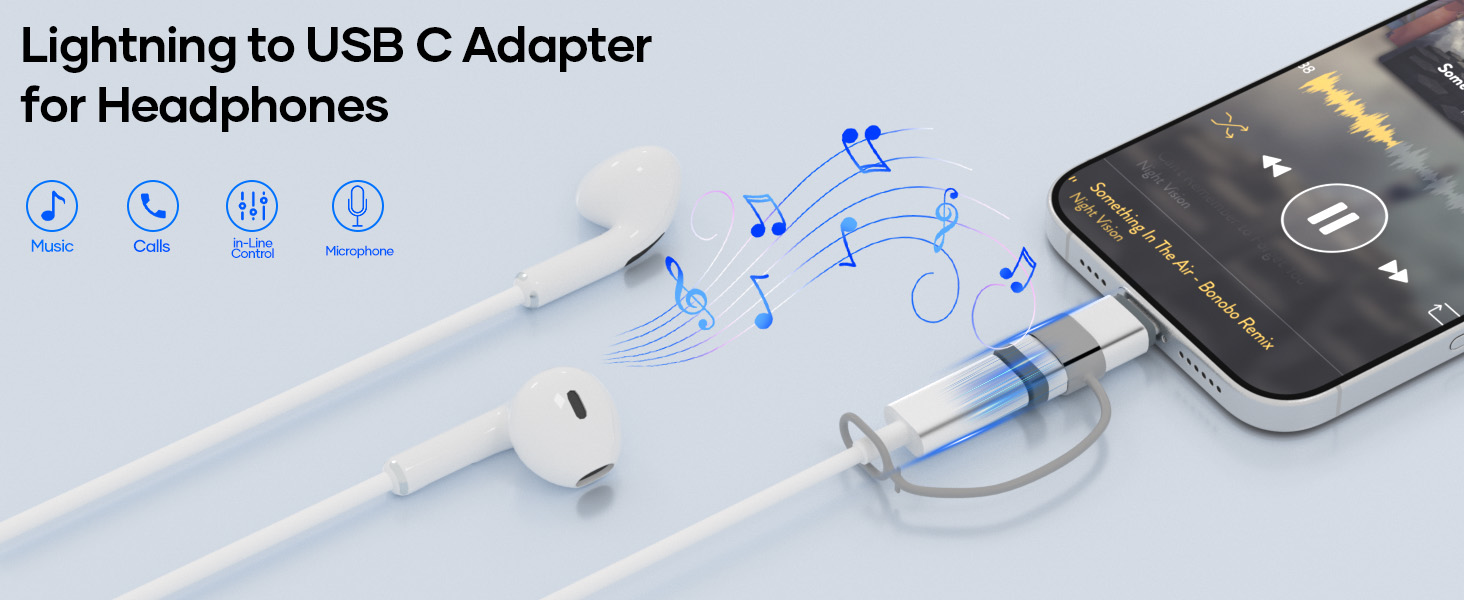 adaptador lightning a usb c