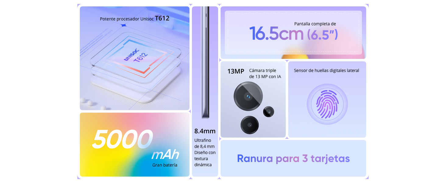 Potente procesador Unisoc T612