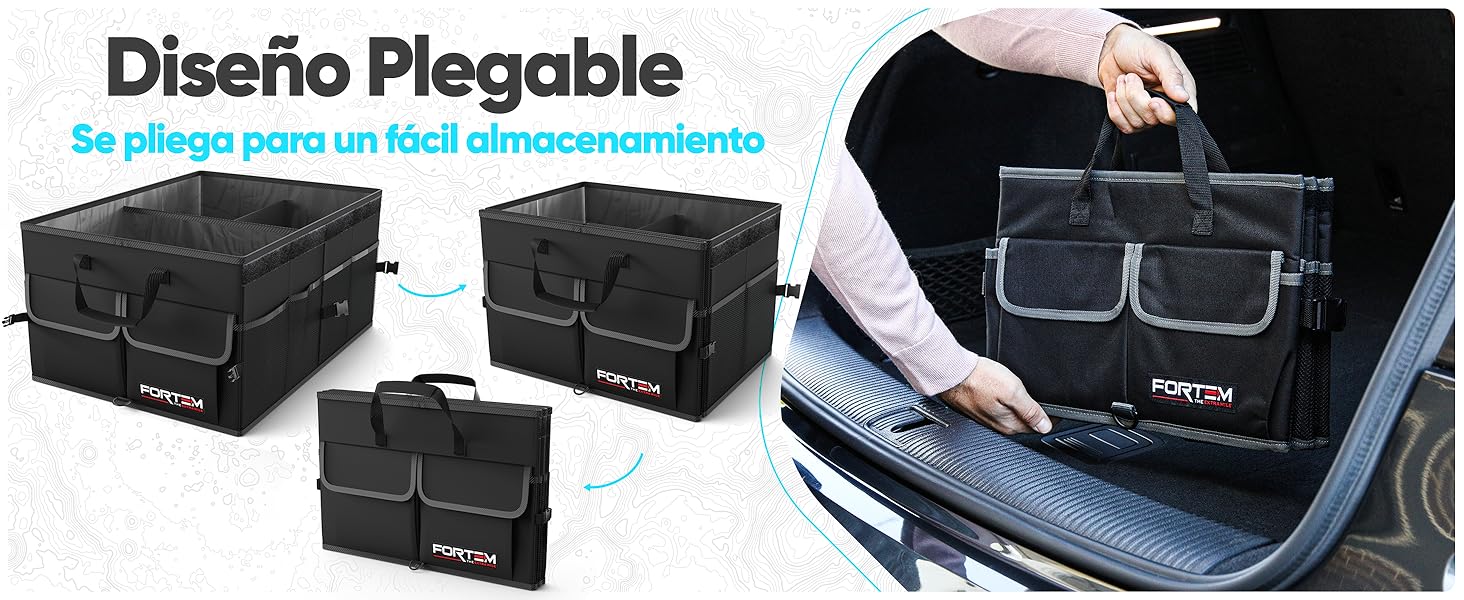 Almacenamiento plegable, perfecto para comestibles, accesorios para el automóvil, varios tamaños