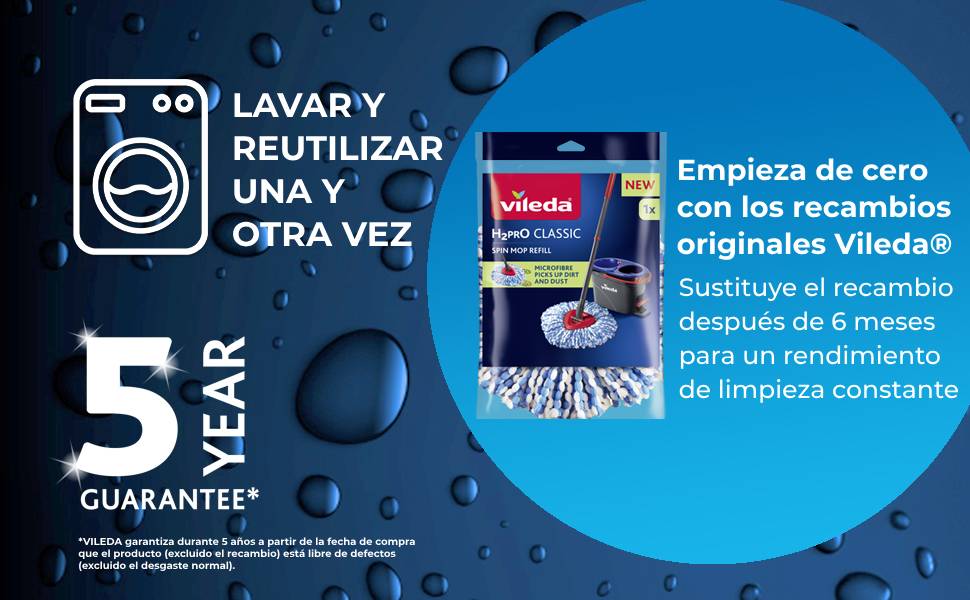 vileda h2pro spin mop