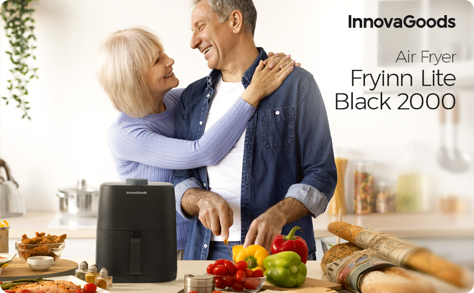 InnovaGoods - Air Fryer - Fryinn Lite Black 2000