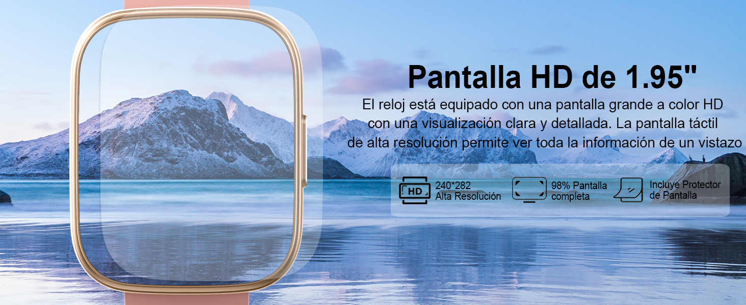 Pantalla HD de 1.95"