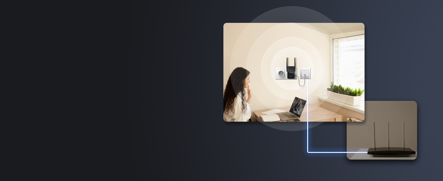 Realice una videollamada fluida en su PC con el punto de acceso WiFi 6 de doble banda de 3000 Mbps