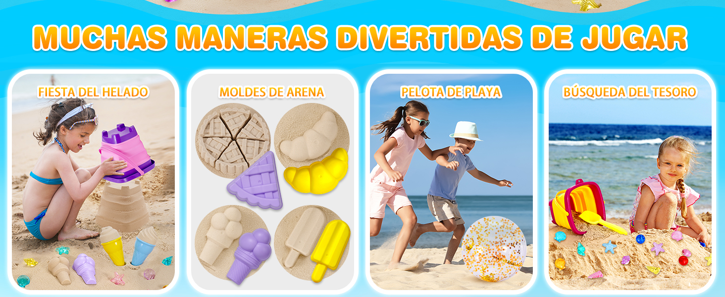 juguetes playa niños