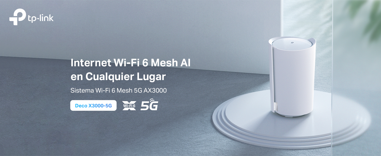 Deco X3000-5G - Sistema Wi-Fi 6 Mesh AI AX3000 5G