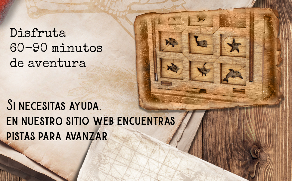 escape room juego de lógica stratgie cassette de madera denqu in a Box 3D Caja de regalo