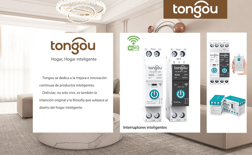 Interruptor WIFI para carril DIN