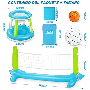 Jojoin Voleibol de Piscina de Verano