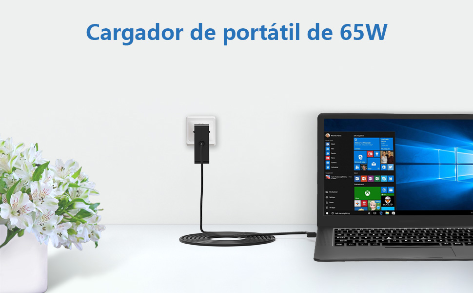 Cargador portátil 65W para Lenovo IdeaPad