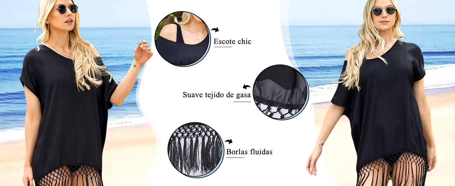 vestido playa mujer