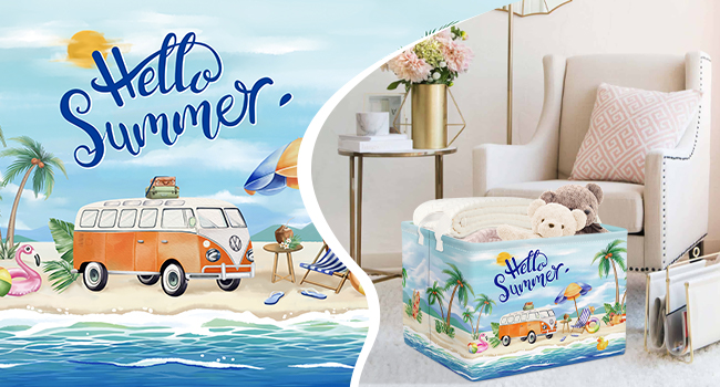 Beach summer basket