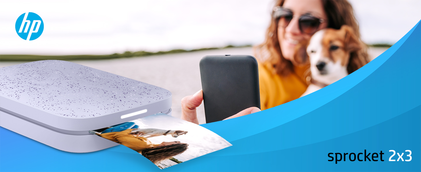 Impresora fotográfica instantánea portátil HP Sprocket 2x3