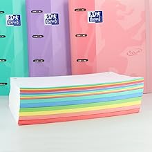 Recambios hojas sueltas, recambios hojas sueltas Oxford, organiza por color