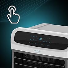 climatizador portátil aire acondicionado ventilación frío ionizador ventilador caudal aire refrescar