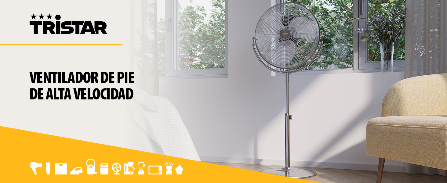 Ventilador de pie de alta velocidad