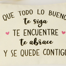 bolso diseño motivador frase doble cara