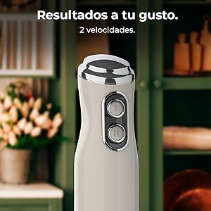 Cecotec Batidora de Mano Power RetroRed 1200MAX Cream&Crush. Potencia Máxima 1200 W