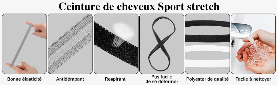 Diadema de pelo deportivo