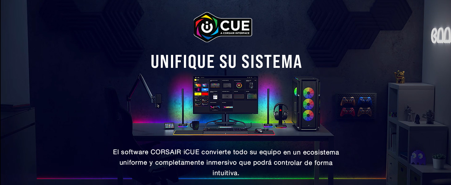 CORSAIR iCUE, iluminación RGB, control RGB