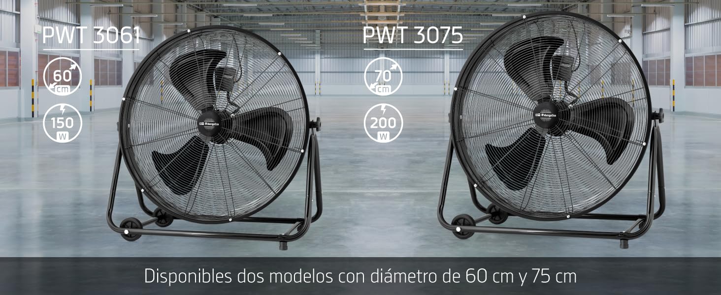 Ventilador industrial PWT 3061 de Orbegozo