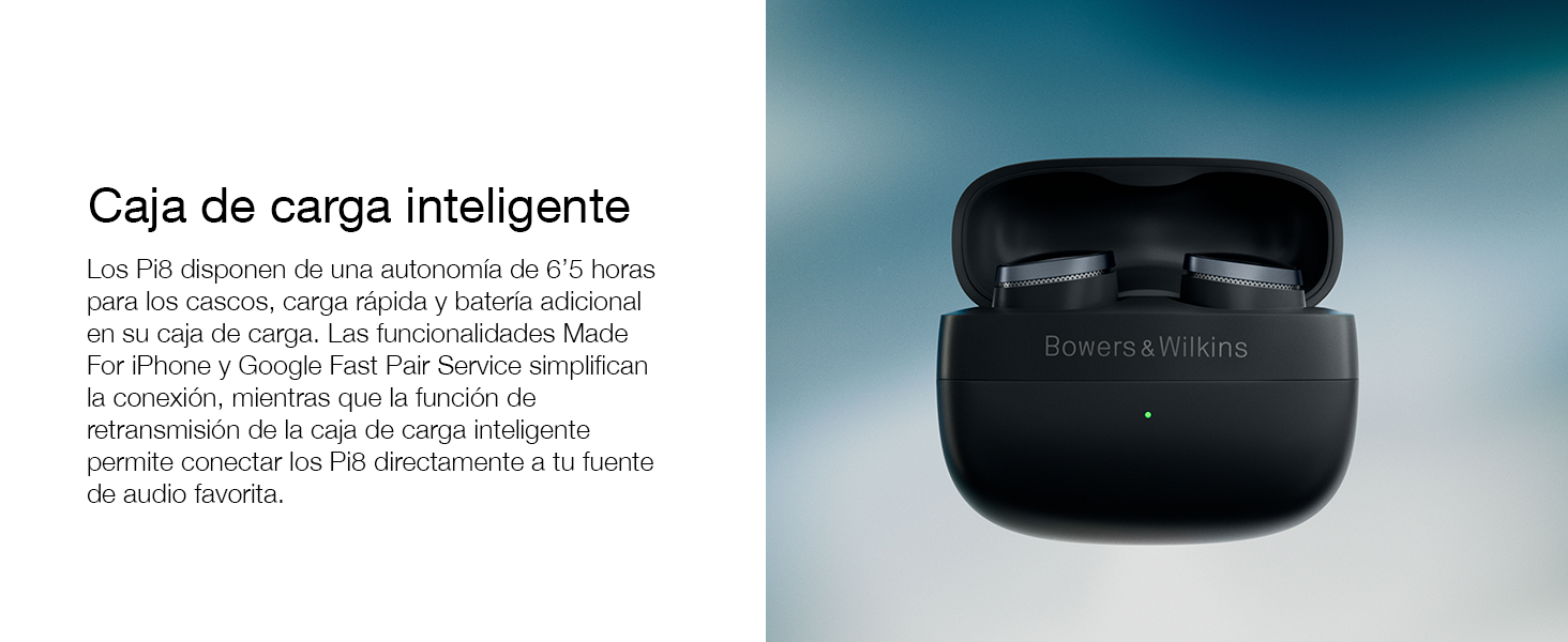 Bower & Wilkins Pi8, Auriculares Intraaurales Inalámbricos, Auriculares Intraaurales True Wireless