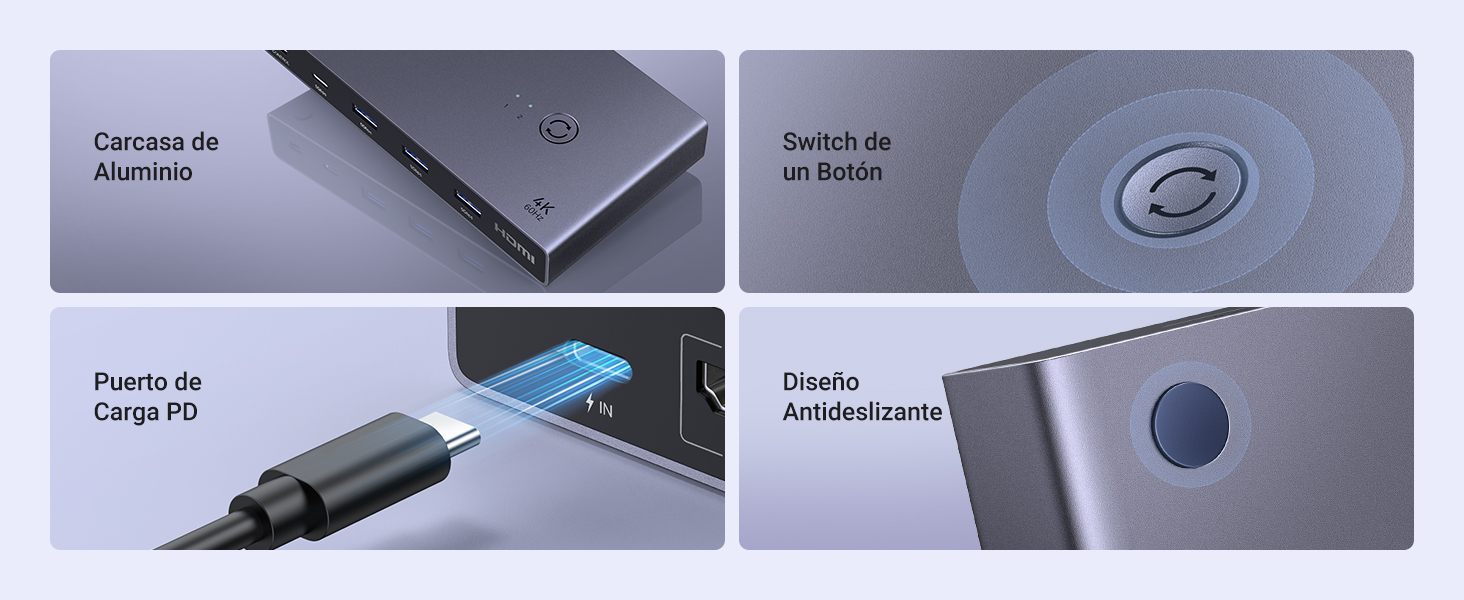 USB conmutador kvm