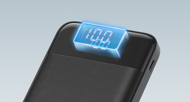 power bank con led display