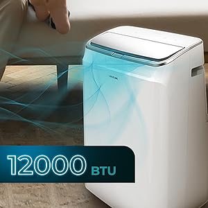 Aire acondicionado portátil / bomba de calor / silencioso / LED / temporizador