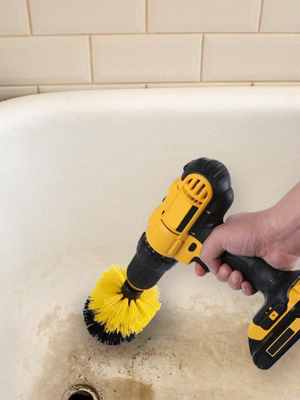 cepillo de limpieza para perforar el baño
