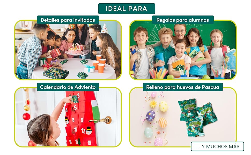 Relleno piñata cumpleaños infantil, calendario adviento, regalos para alumnos primaria