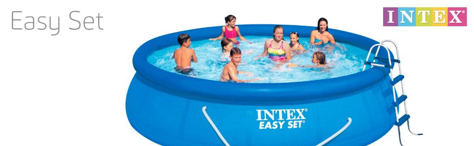 piscina desmontable, Intex, piscina rectangular, aro hinchable, piscina metálica, piscina