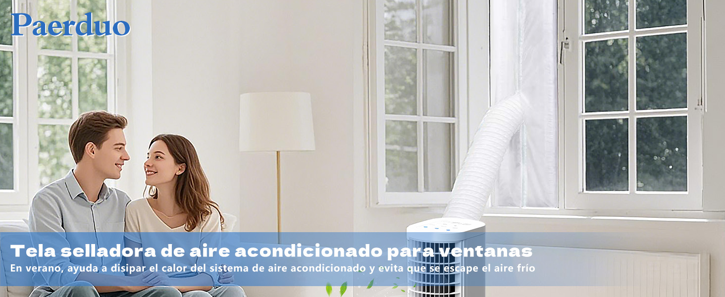 Sellador de ventanas para aparatos de aire acondicionado móviles