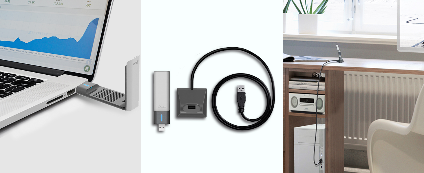Archer TX20UH - Adaptador Wi-Fi 6 AX1800 USB de Alta Ganancia