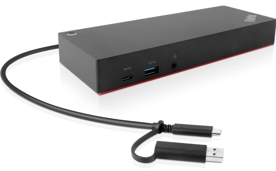 Lenovo, Dock, Puerto, Replicador, USB, 3.0, C, USB-C, HDMI, RJ45, RJ-45, 135W