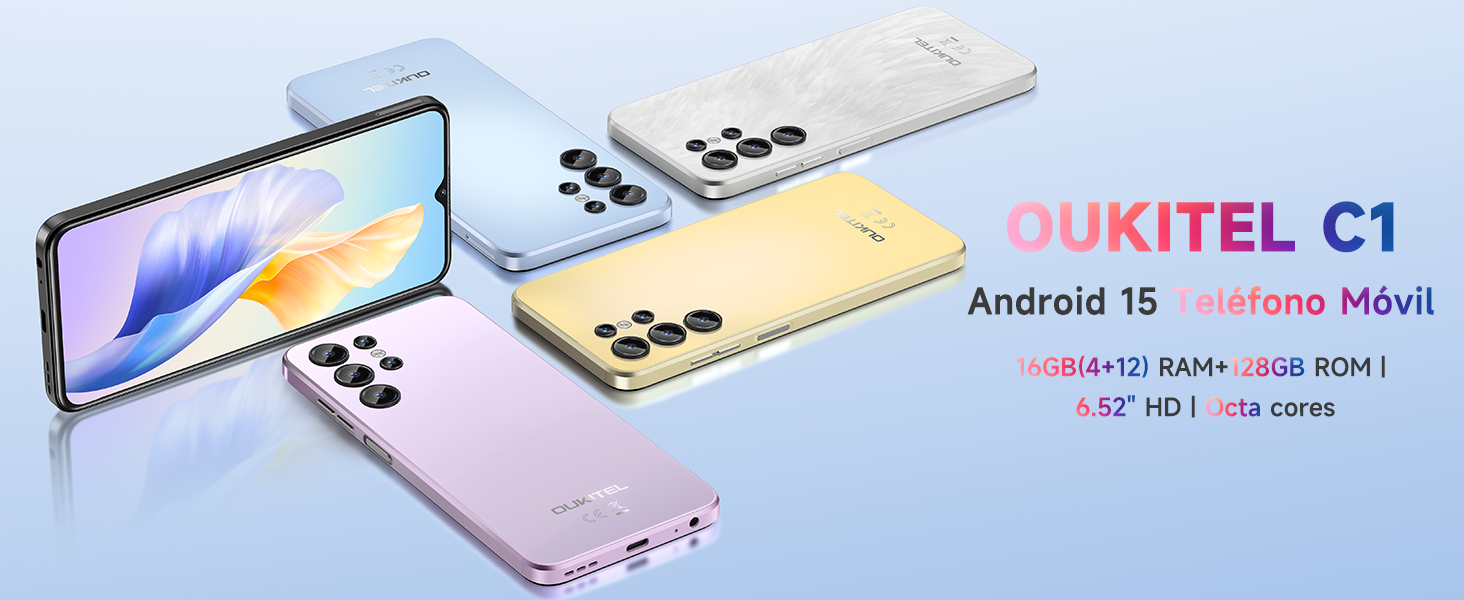 OUKITEL C1 Telefonos moviles libres android 15 smartphone 2025