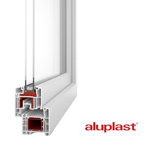 Perfil ALUPLAST de ventana PVC, material premium