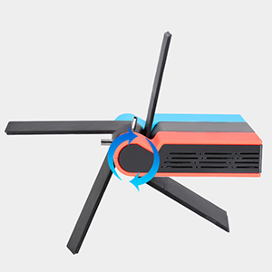 Soporte de base plegable con interruptor